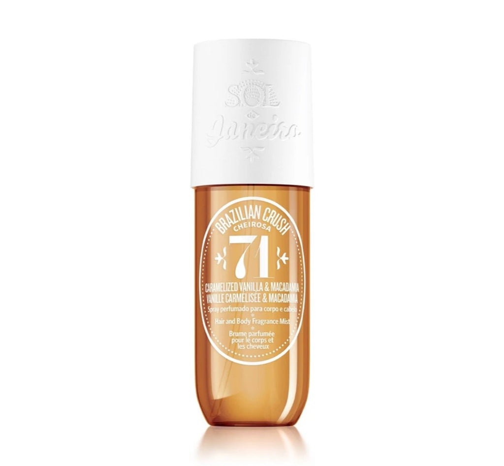 Brazilian Crush Cheirosa 71 Hair & Body Perfume Mist Caramelized Vanilla & Toasted Macadamia Perfume Spray