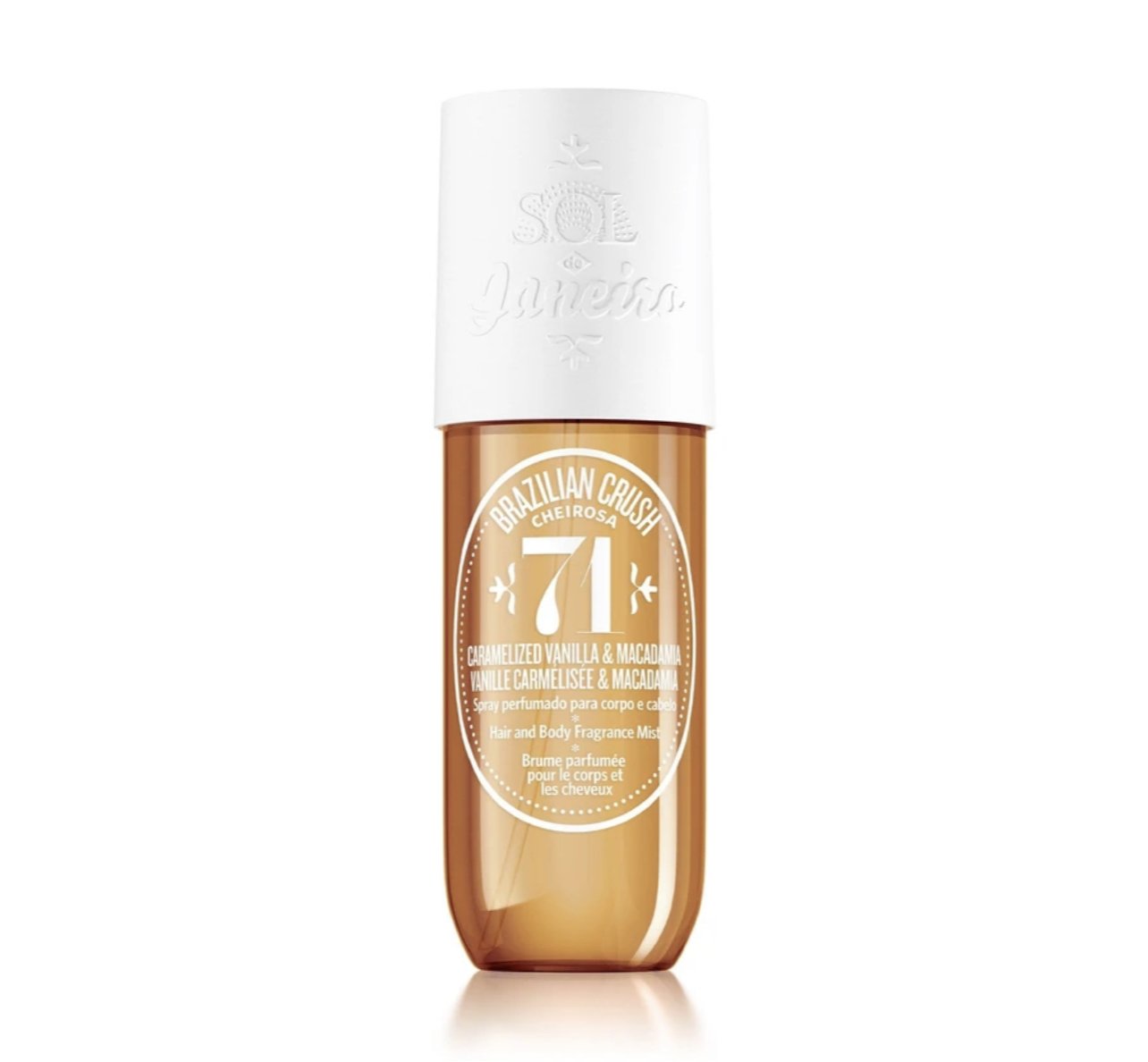 Brazilian Crush Cheirosa 71 Hair & Body Perfume Mist Caramelized Vanilla & Toasted Macadamia Perfume Spray