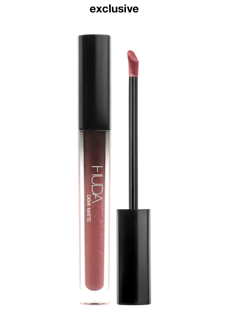 HUDA BEAUTY Demi Matte Cream Liquid Lipstick Sheikha