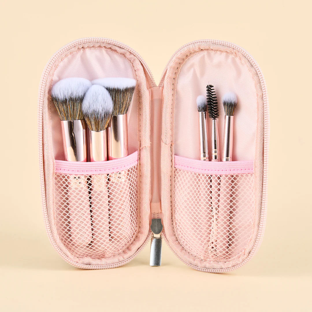 ATENEA KIT DE BROCHAS PINK TRAVEL X6