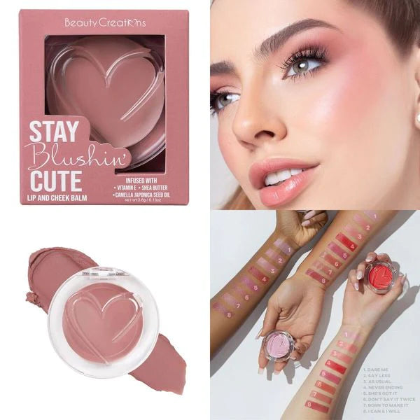 BEAUTY CREATION STAY BLUSHING CUTE - LIP AND CHEEK BALM