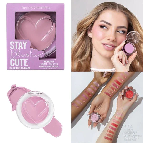 BEAUTY CREATION STAY BLUSHING CUTE - LIP AND CHEEK BALM
