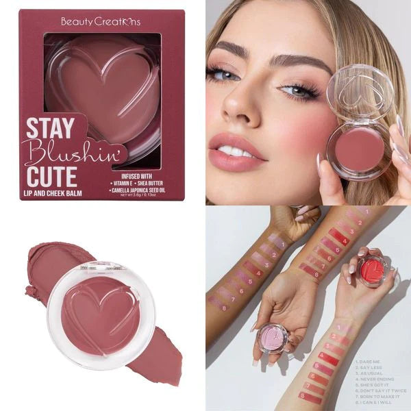 BEAUTY CREATION STAY BLUSHING CUTE - LIP AND CHEEK BALM