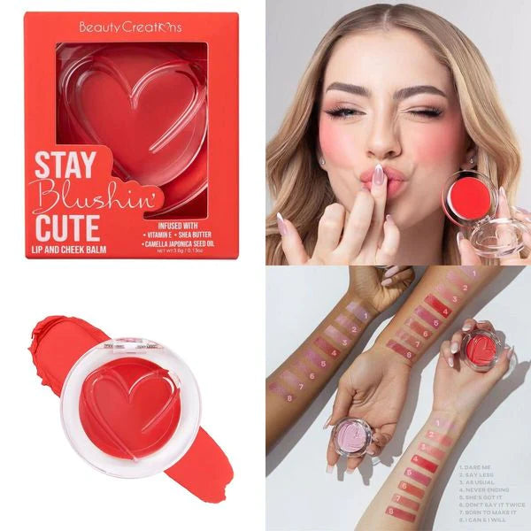 BEAUTY CREATION STAY BLUSHING CUTE - LIP AND CHEEK BALM