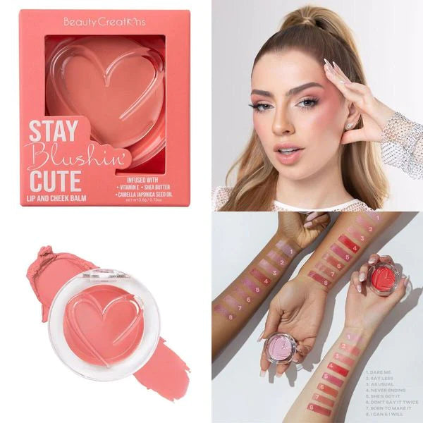 BEAUTY CREATION STAY BLUSHING CUTE - LIP AND CHEEK BALM