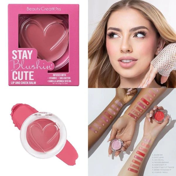 BEAUTY CREATION STAY BLUSHING CUTE - LIP AND CHEEK BALM