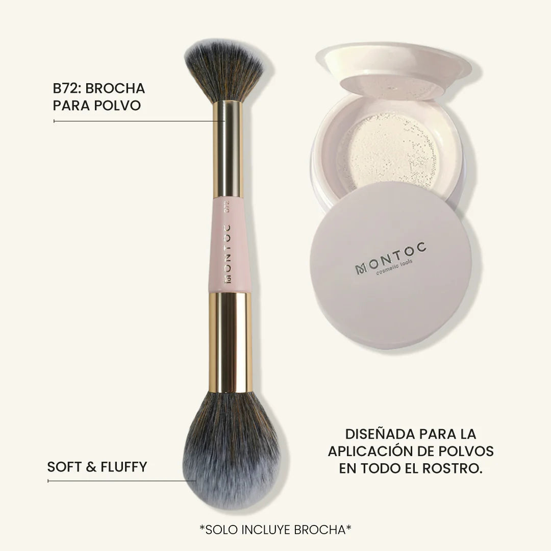 MONTOC Brocha B72 Individual Doble Humide para Polvo