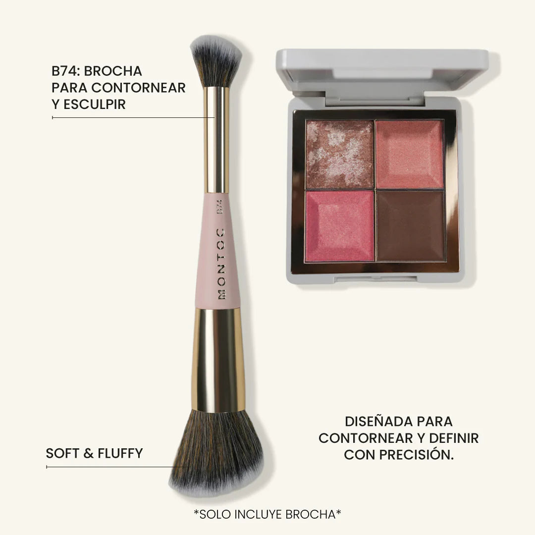 MONTOC Brocha B74 Individual Doble Humide Sculpting Brush