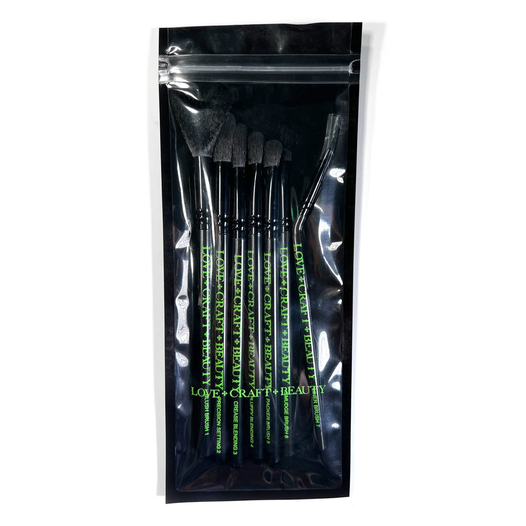 Love + Craft + Beauty 7 PIECE MAKEUP BRUSH SET