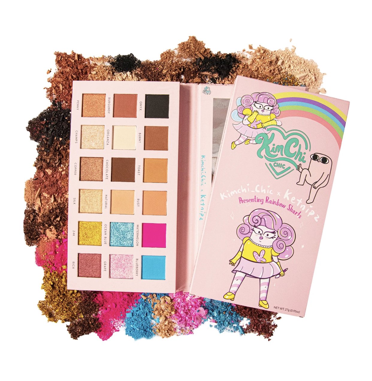 RAINBOW SHARTS PALETTE KETNIPZ X KIMCHI CHIC BEAUTY COLLECTOR'S