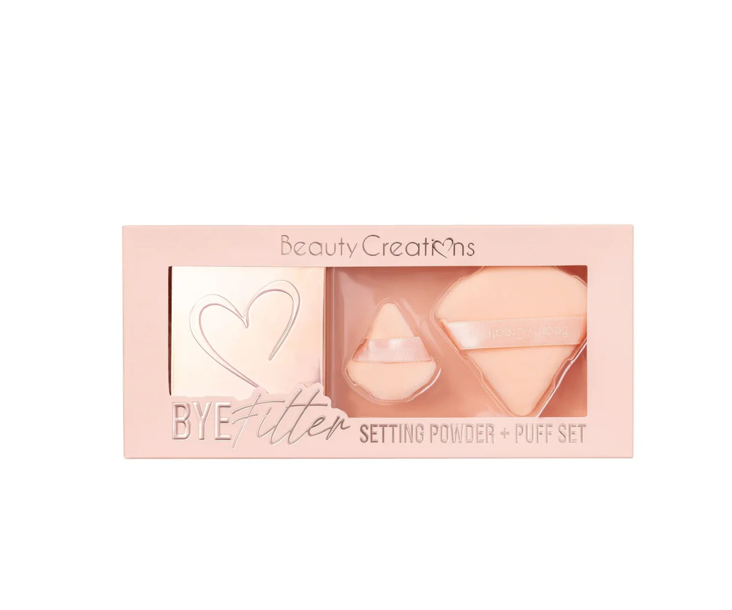BEAUTY CREATION BYE FILTER SET DE POLVO FIJADOR + ESPONJA