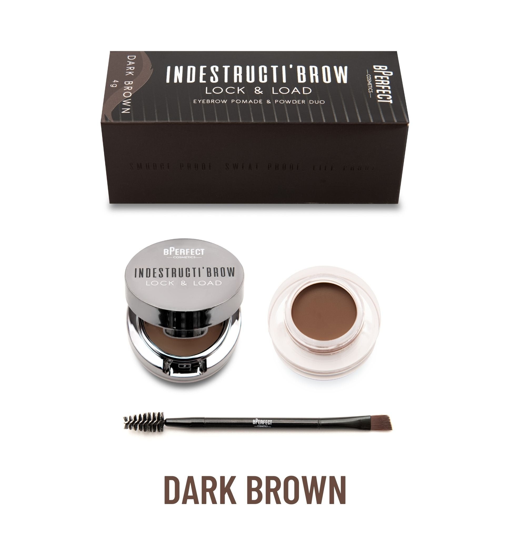 BPERFECT INDESTRUCTI’BROW LOCK & LOAD EYEBROW POMADE & POWDER DUO