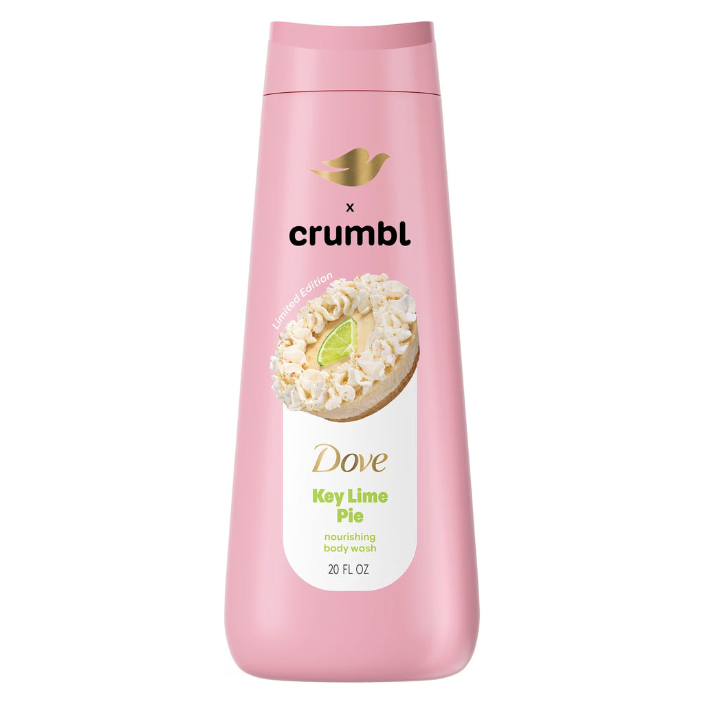 Dove & Crumbl Edición Limitada Gel de Baño Key Lime Pie para Piel Hidratada y Suave