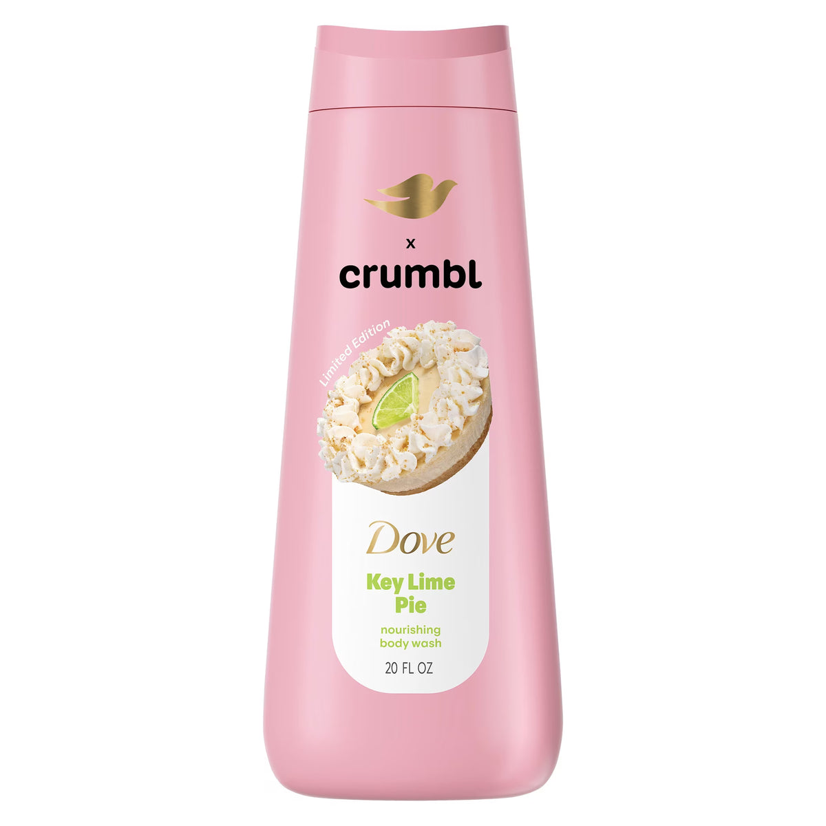 Dove & Crumbl Edición Limitada Gel de Baño Key Lime Pie para Piel Hidratada y Suave