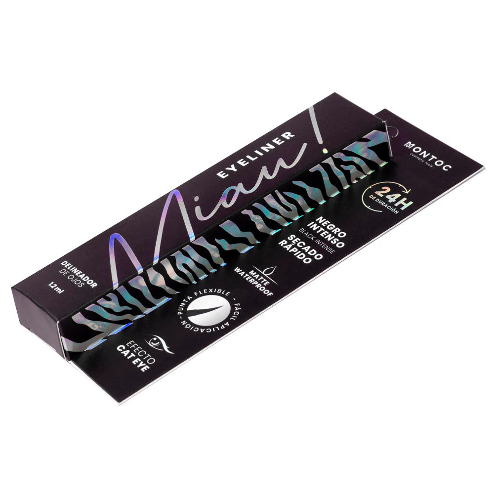 MONTOC Delineador Plumón Negro Miau