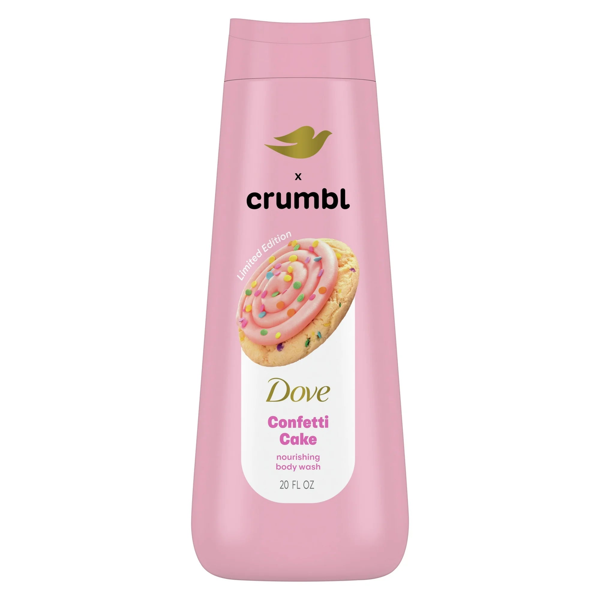 Dove Bizcocho de Confeti para Gel de Baño Líquido Humectante Mimbul, 20 oz