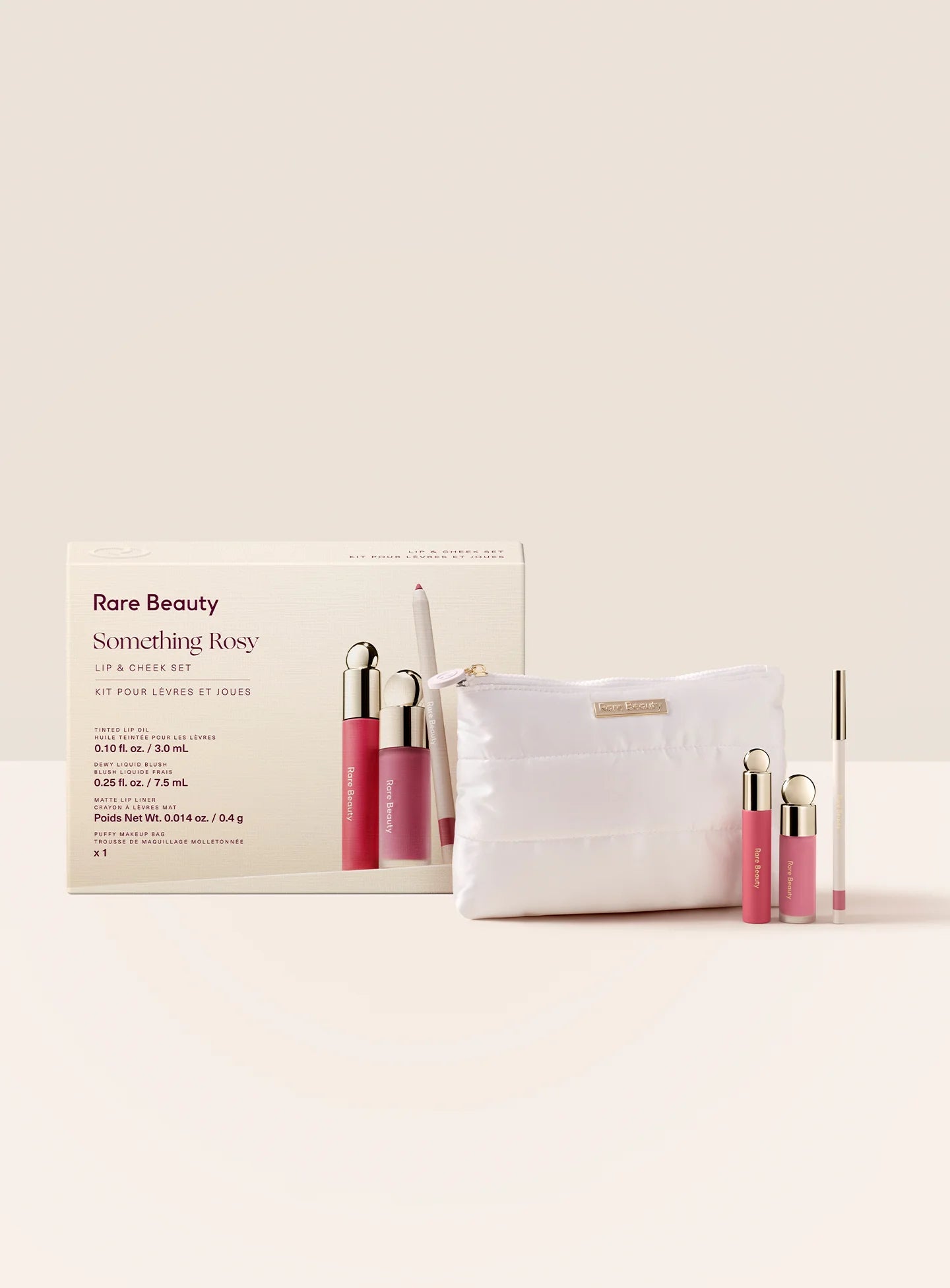 RARE BEAUTY  Something Rosy Lip & Cheek Set
