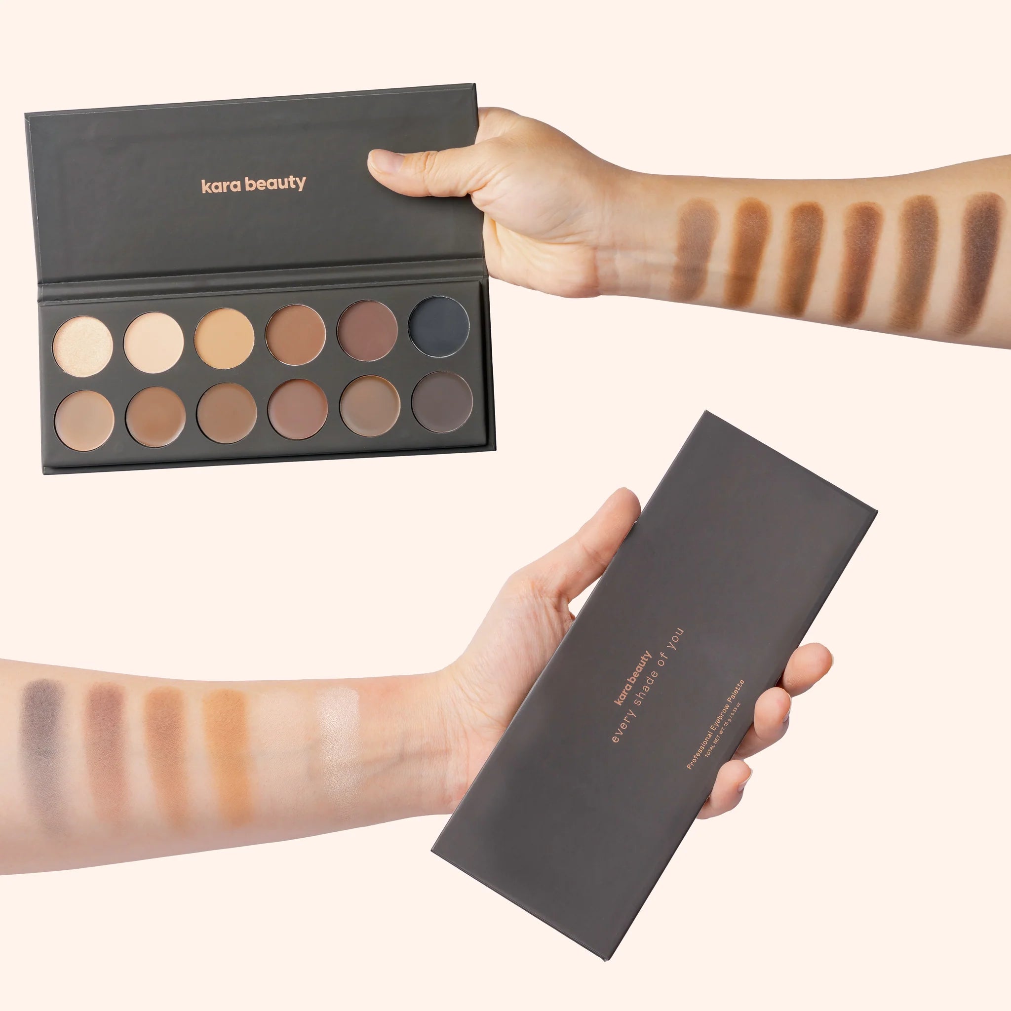 KARA BEAUTY Every Shade of You Gel & Powder Eyebrow Palette