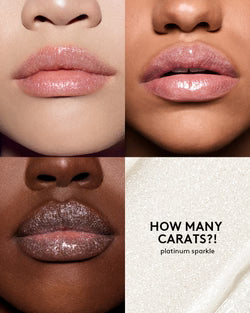 FENTY BEAUTY  Gloss Bomb Stix High-Shine Gloss Stick How Many Carats?! (platinum sparkle)