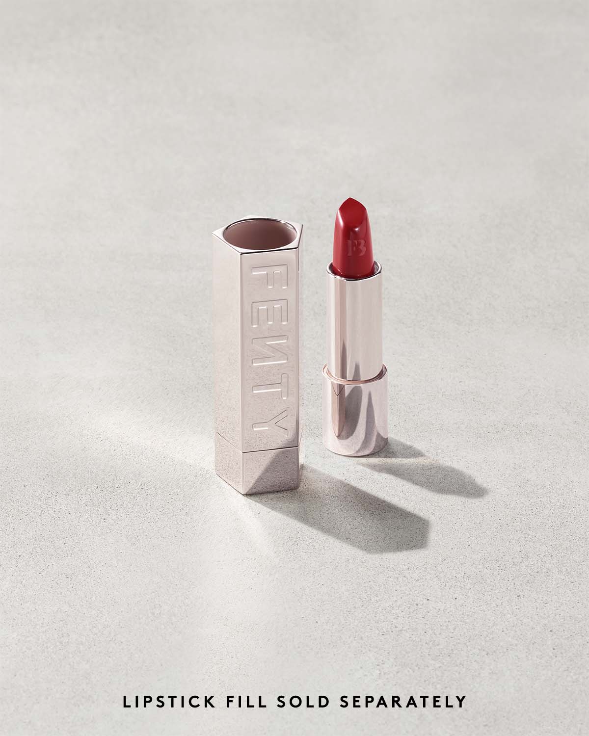 Fenty Beauty Icon The Case Semi-Matte Refillable Lipstick shade grill mast r