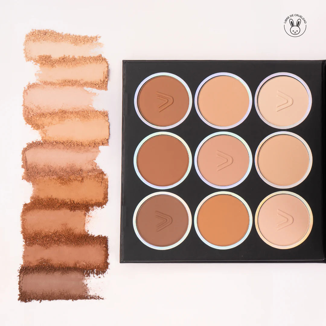 ATENEA PROFESIONAL PALETA DE POLVOS COMPACTOS NATURAL TOUCH