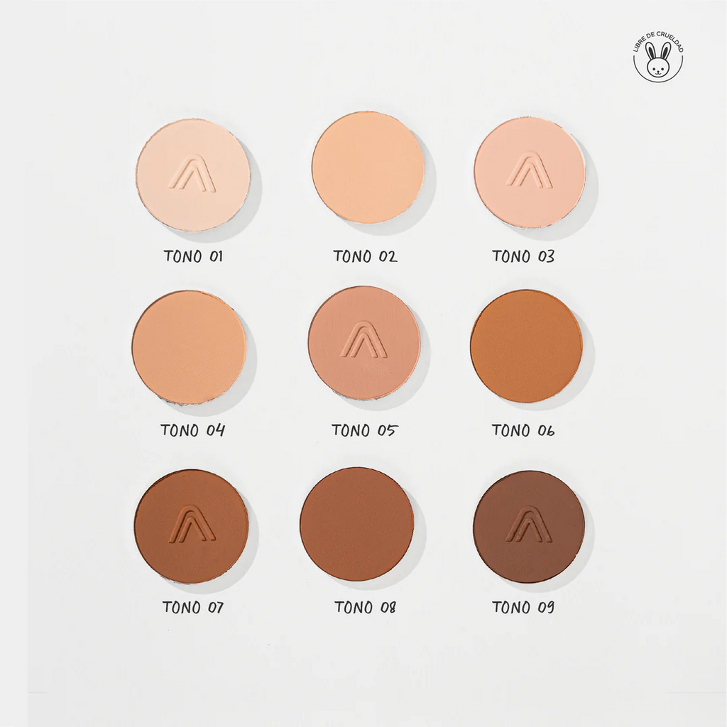 ATENEA PROFESIONAL PALETA DE POLVOS COMPACTOS NATURAL TOUCH