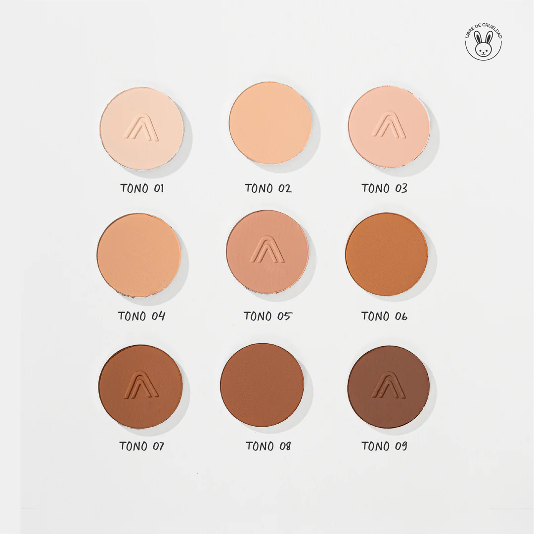 ATENEA PROFESIONAL PALETA DE POLVOS COMPACTOS NATURAL TOUCH