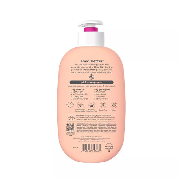 EOS Shea Better 24H Moisture Body Lotion - Pink Champagne - 16oz