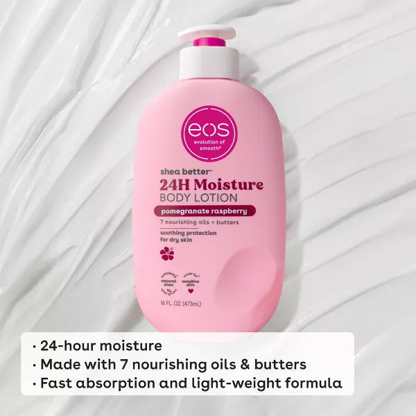 eos Shea Better 24H Moisture Body Lotion - Pomegranate Raspberry - 16 fl oz