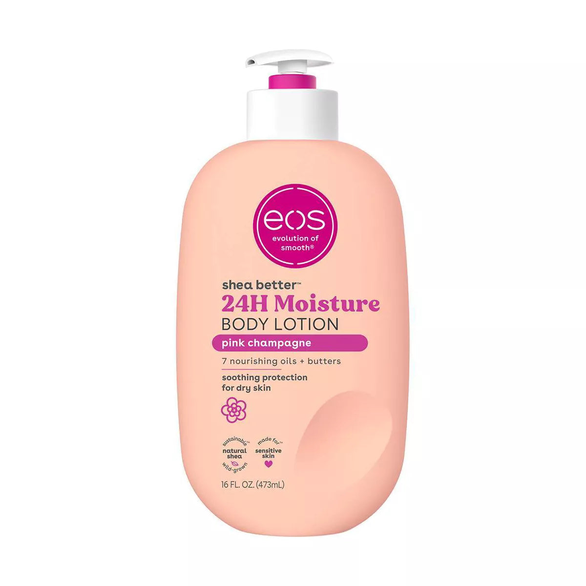 EOS Shea Better 24H Moisture Body Lotion - Pink Champagne - 16oz