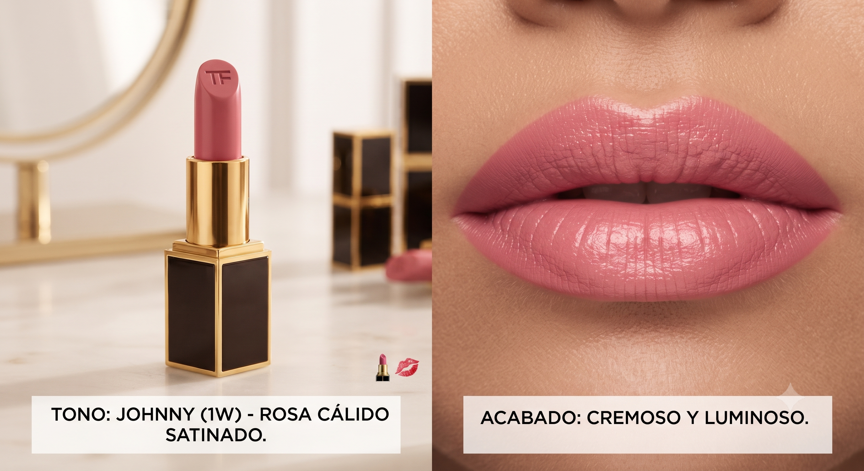 TOM FORD LIP COLOR ROUGER A LEVRES SHADE 1W JOHNNY