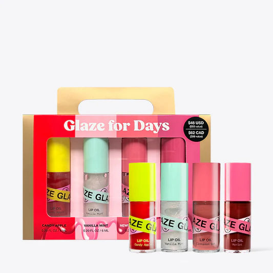 iNNBEAUTY PROJECT Glaze For Days 4-Piece Lip Oil Set