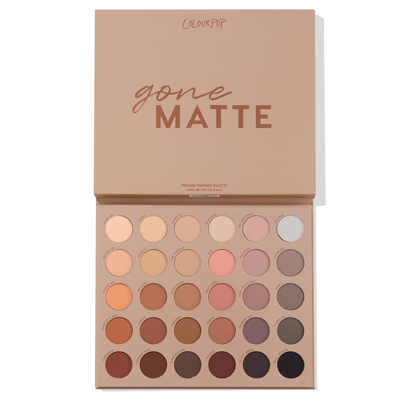 COLOURPOP GONE MATTE shadow palette