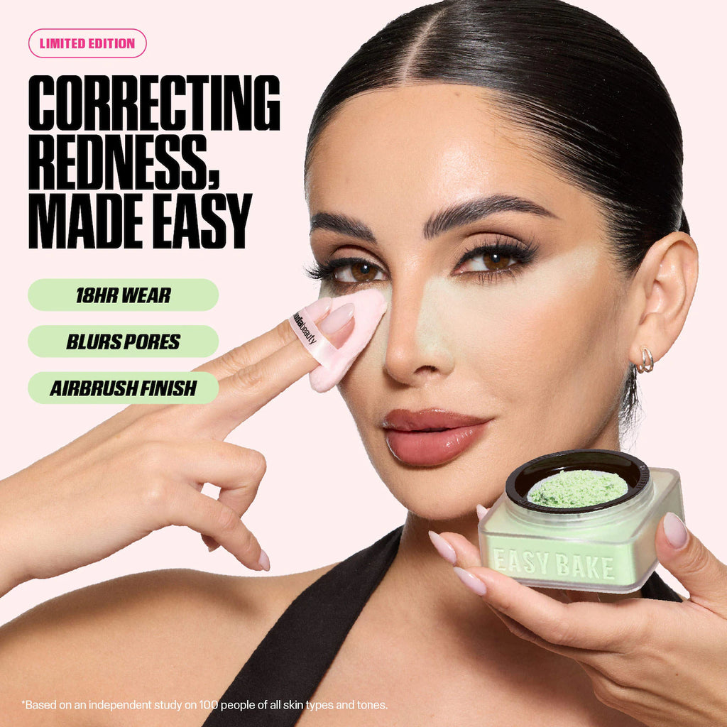 HUDA BEAUTY  Easy Bake Blurring Loose Baking & Setting Powder : Matcha Milk Cake
