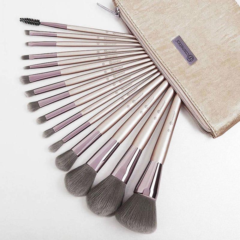 Bh cosmetic lavish elegance 15 piece brush set