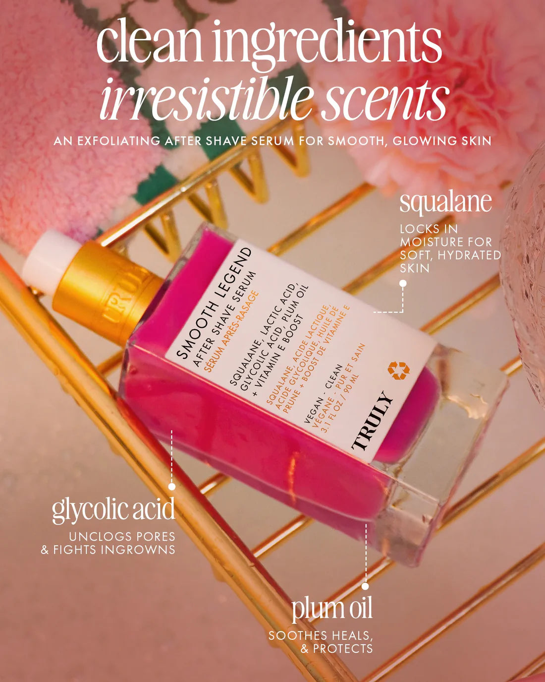 TRULY BEAUTY, Smooth Legend After Shave Serum Skin Refining Serum