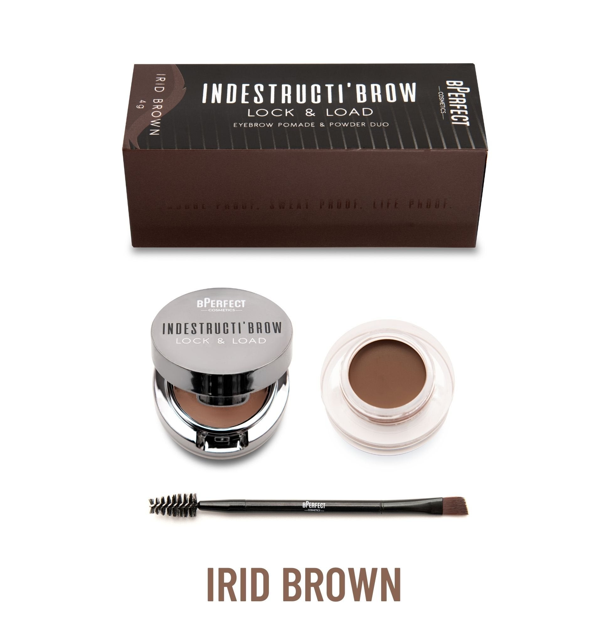 BPERFECT INDESTRUCTI’BROW LOCK & LOAD EYEBROW POMADE & POWDER DUO