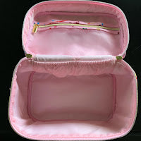 JEFFREE STAR Pink Double Zip Makeup Bag