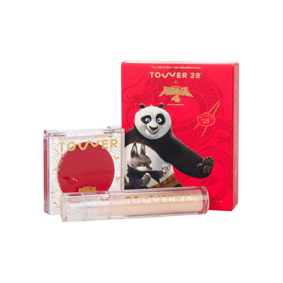 TOWER 28 Kung Fu Panda 4 Lip + Cheek Set