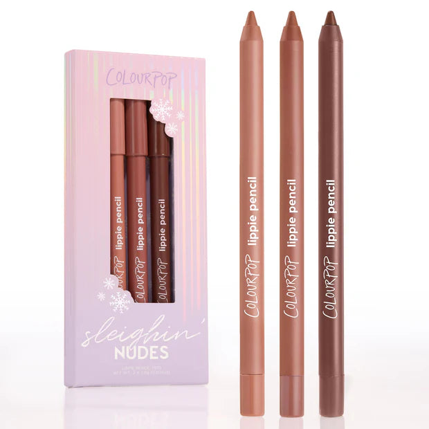 COLOURPOP Sleighin' Nudes Nude lip pencil kit