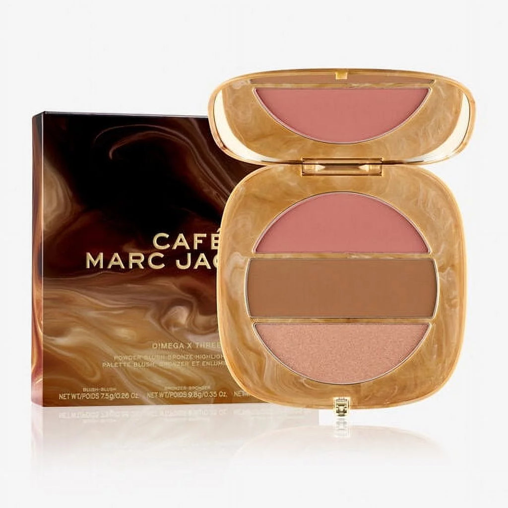 Marc Jacobs Beauty Caf Mega X Three Powder Blush Bronze Highlight -