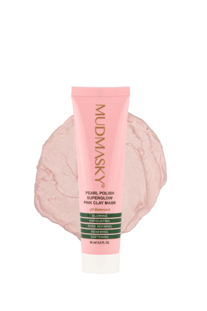 MUDMASKY Pearl Polish Superglow Pink Clay Mask