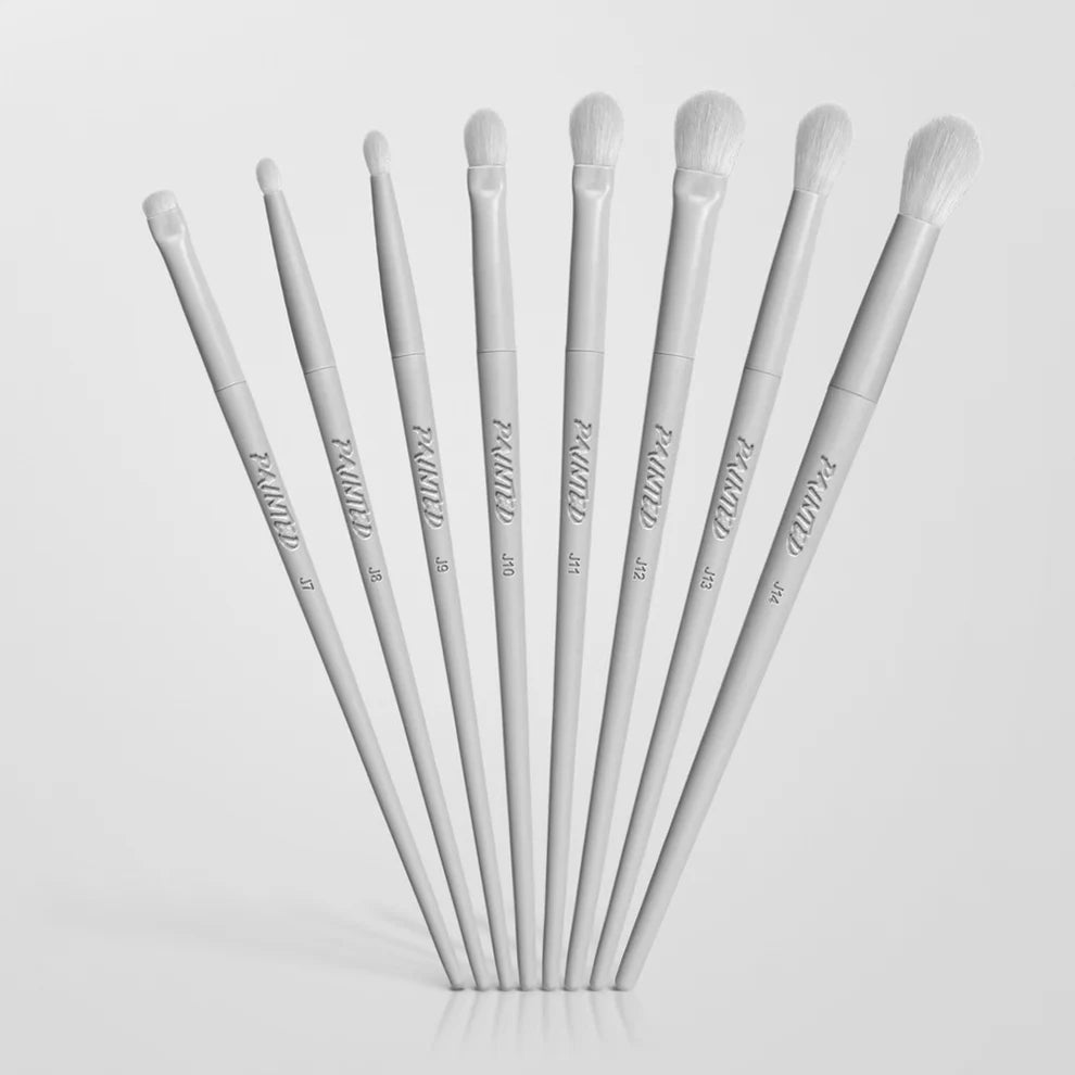 PAINTED EYESHADOW BRUSH SET 8 Brushes for blending