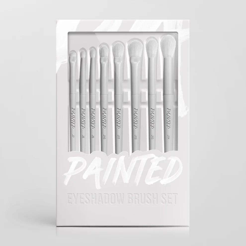 PAINTED EYESHADOW BRUSH SET 8 Brushes for blending