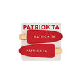 PATRICK TA  strawberry creaseless hair clips