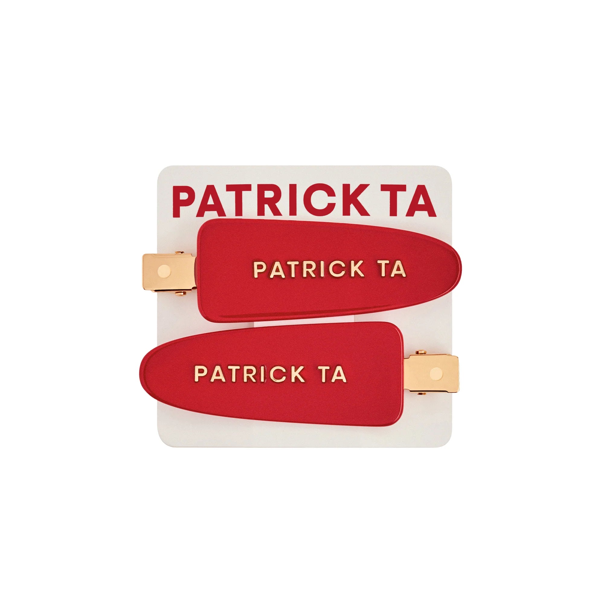 PATRICK TA  strawberry creaseless hair clips