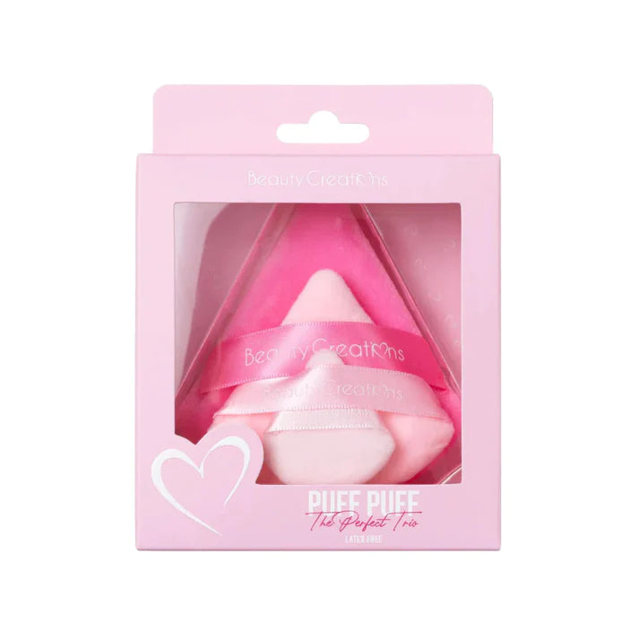 Beauty Creations Borlas Triangulares para Polvo x 3 Puff Puff Trio