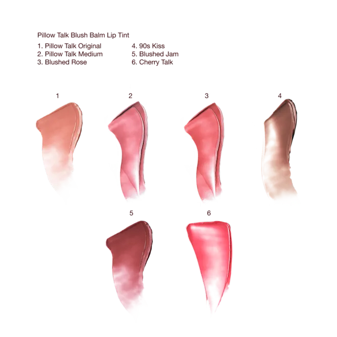 Charlotte Tilbury  Pillow Talk Long Lasting Blush Balm Sheer Lip Tint + ESTUCHE