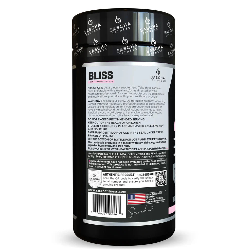 SASCHA FITNESS BLISS Gut And Digestive Health