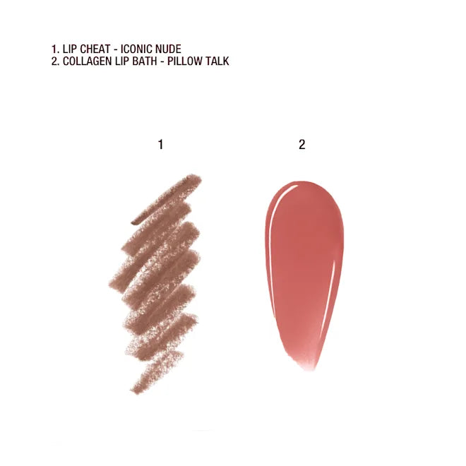 Charlotte Tilbury  Mini Glossy Pink Lip Gloss + Lip Liner Set